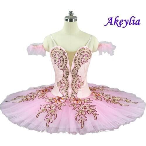 Pink Sugar Plum Fairy Professional Ballet Tutu Sky Blue Pancake Tutu Nutcracker Modern Ballet Stage Performance Costume Women