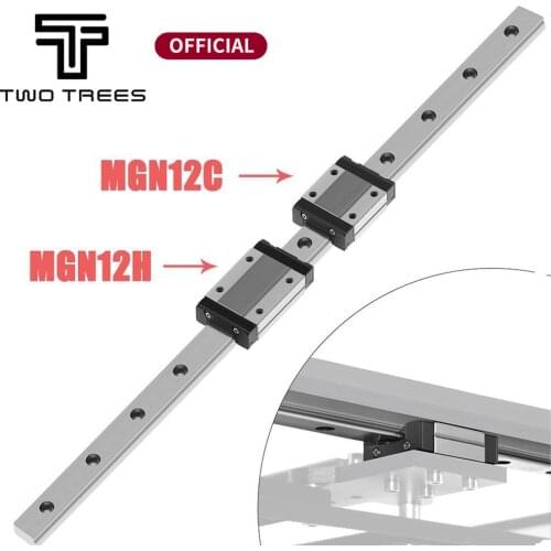 3D Printer Guide Linear Guide MGN12 L= 200/300/350/450/550/600mm linear& MGN12C/MGN12H Long linear carriage for CNC X Y Z Axis
