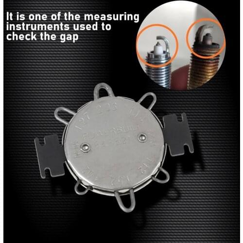 Spark Plug Gap Gauge Opener Measuring Tool Gapper Feeler for Motorcycle Clearance Spark Plug Gage Caliber for Motorcycle