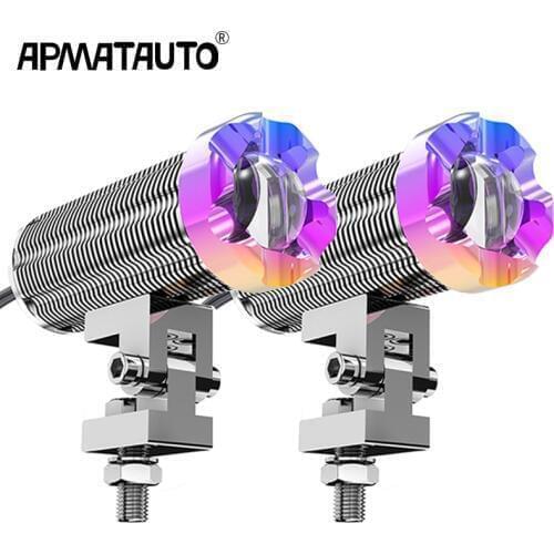 2pcs 10000lm LED lens headlight driving light led work light Spotlight the fog light for 4x4 offroad ATV UTV Car Tractor Truck