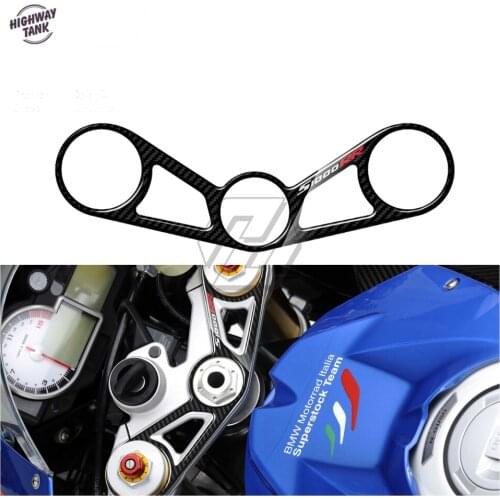 3D Carbon-look Upper Triple Yoke Defender Case for BMW S1000RR and HP4 2012-2014