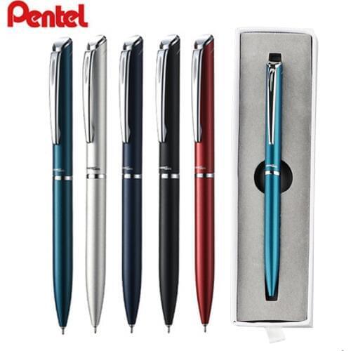 1PCS JAPAN PENTEL Neutral Pen BLN2005 Metal Pen Rotary Black 0.5mm Fast-drying Business Signature Pen