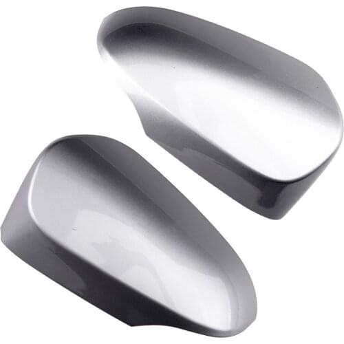 1 Pair Plastic Silver Car Door Mirror Cap Cover fit for Toyota Corolla 2014 2015 2016 2017 2018 2019