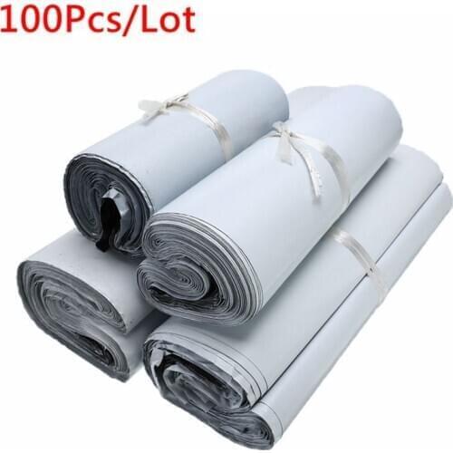100Pcs/Lot Small Sizes Plastic Envelope Bags Self-seal Adhesive Courier Storage Bags White Plastic Poly Mailing Shipping Bags