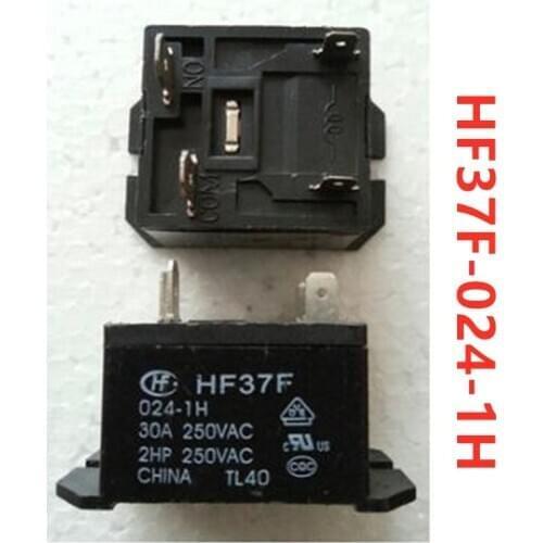 20pcs HF37F-024-1H 24VDC large 4-pin 30A