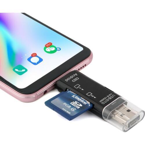 3 in 1 USB 3.1 Card Reader SD Micro SD TF Card Reader Type C USB C Micro USB Memory OTG Card Reader for Phone Camera PC Tablet