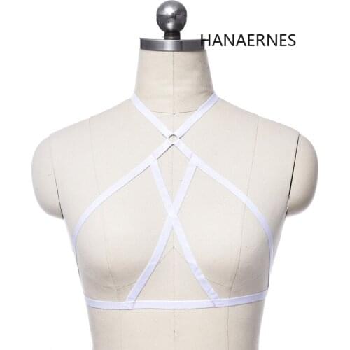 90s Sexy Multicolor Body Harness Womens Bondage Harness Bra Clothing Cage Bra Cupless Lingerie Body Harness Belt Harness Bra