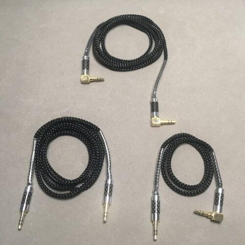 Audio Cable AUX 3.5mm Jack Male to Male 8 Shares 7N 56 Cores Single Crystal Copper for Major II V-moda Headphone Car Speaker MP3