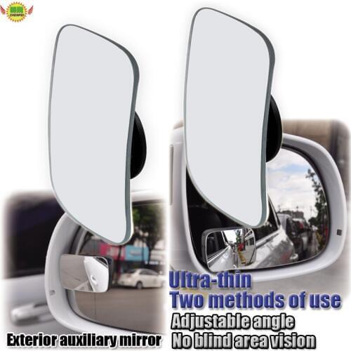 2pcs Car 360 Degree Blind Spot Mirror auto accessories Wide Angle Squar bar convex Side Blindspot Rearview Parking Mirror