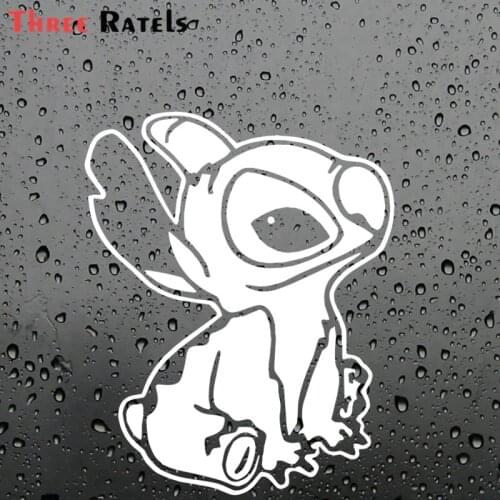 Three Ratels FD53 Car Stickers Stitch Cartoon Funny Decoration Creative Decals For Windshield Auto Tuning Styling Vinyls