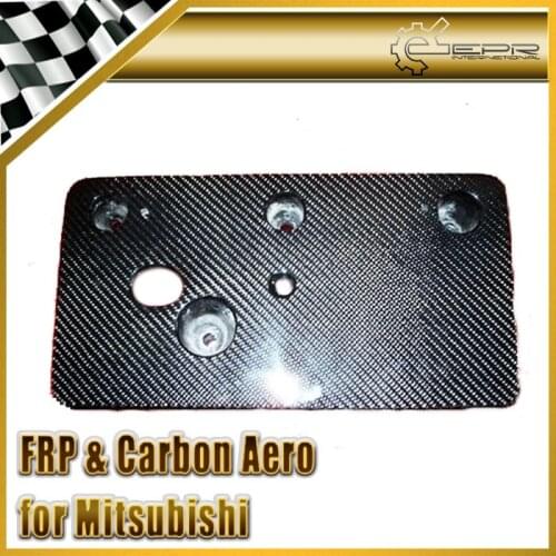 Car Styling For Mitsubishi Evolution EVO 9 Carbon Fiber Licence Plate Holder
