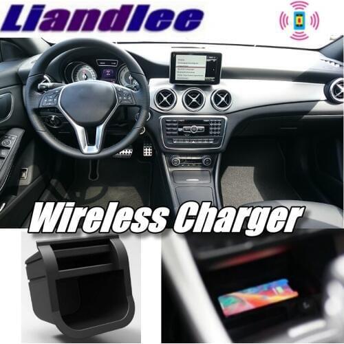 Wireless Car Phone Charger Armrest Storage Compartment Fast qi Charging For Mercedes Benz CLA MB C117 2013~2019