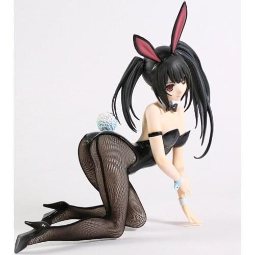 Big Size 27cm Date A Live Tokisaki Kurumi Bunny Ver. 1/4 Scale PVC Figure Collectible Model Toy