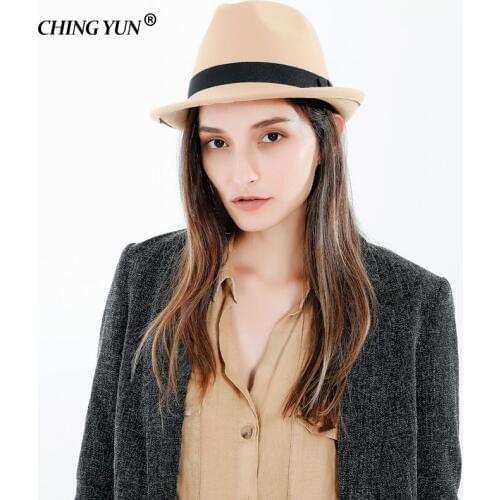 Brand Winter Autumn Woolen Women Ladies Fedoras Jazz Top Hat European American Round Caps Bowler Hats fascinator hats british