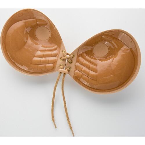 New Fashion Women 3CM Thick Section Adhedive Push Up Bra Strapless Silicone Invisible Bra For Dress Sexy Chest Paste D Cup