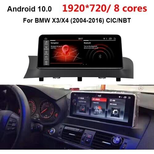 Core 8 Android 10.0 Auto Gps Navigation Radio Player forBMW X3/X4 (2014-2016) 4G 64G built-in Carplay
