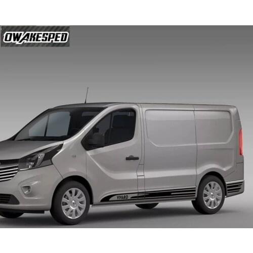 For Opel VIVARO L1 L2 L3 Auto Body Decor Vinyl Decal Exterior Accessories Racing Sport Stripes Car Door Side Skirt Sticker
