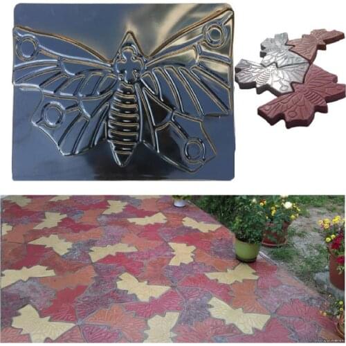 Butterfly Paving Mold Concrete Stepping Stone Plastic Brick Cement Manually Pavement Road Making Tool for Courtyards