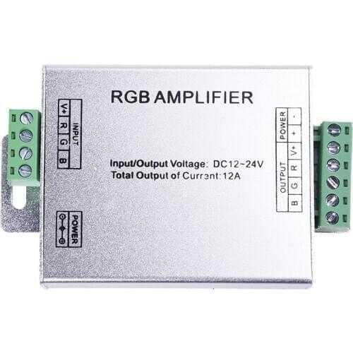 Hot DC 12V LED Amplifier RGB LED Strips Light Signal Amplifier
