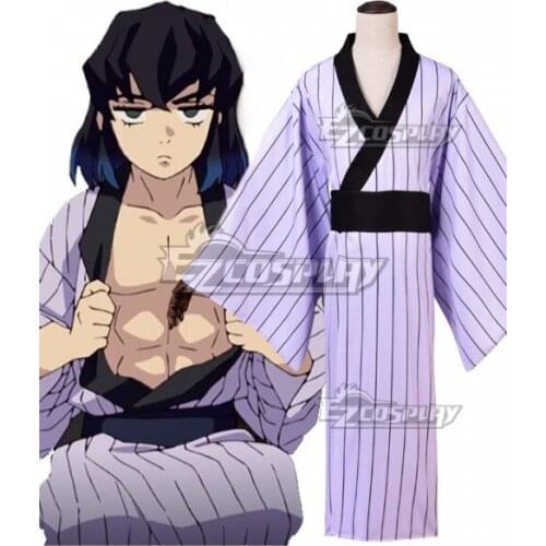Inosuke Hashibira Kimono Adult Halloween Party Suit Christmas Kimono Outfit Unisex Carnival Kimono Set Cosplay Costume E001