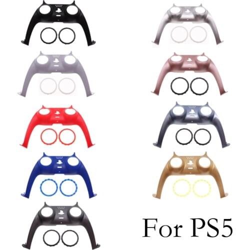 Controller Middle Housing Shell For Sony PS5 Gamepad Decorative Strip Skin Case Cover Replacement Accessories Accent Rings