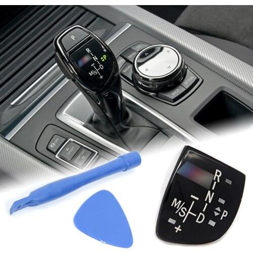 NEW Car Shift Knob Panel Gear Button Cover Emblem M Performance Sticker For BMW X1 X3 X5 X6 M3 M5 F01 F10 F30 F35 F15 F16 F18