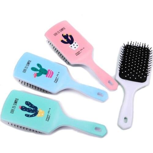 New Arrival Anti-static Hairdressing Comb Cute Patern Plastic Air Cushion Combing Massage Comb Beauty Hair Styling Tools