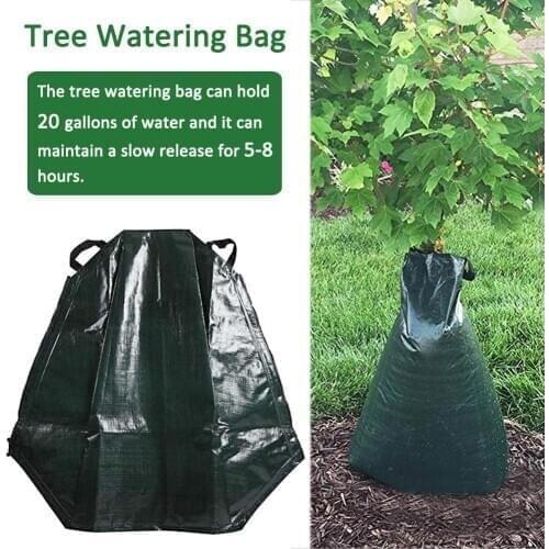 PE Tree Watering Bag 20 Gallon Slow Release Watering Bag Tree Drip Irrigation Bag for Trees Automatic watering tool