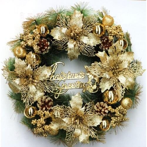 30/40/50cm Christmas Decorations Christmas Wreath Door Hanging Window Props Background Christmas Tree Accessories