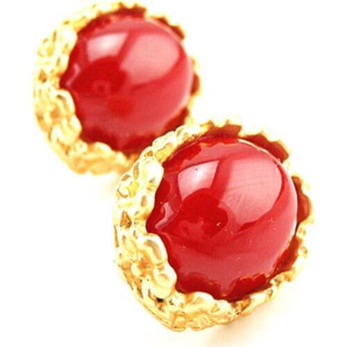 2019 Time-limited Rushed Lock Semi-precious Clip On Earrings Earcuff Aretes Tasted Exquisite Texture Stud Errings