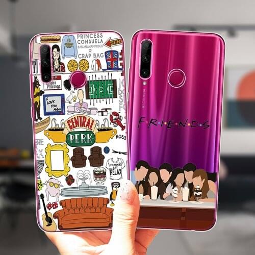For Honor 50 Pro SE 30 9 10 20 10X Lite Pro 10i 20i 30i 8X 9X Protective Case Friends TV Show Central Perk Coffee Silicone Cover