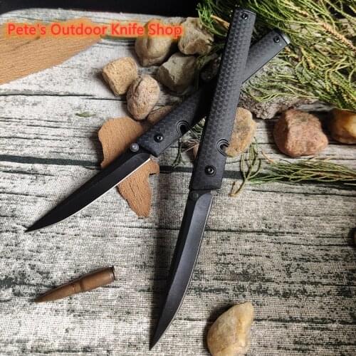 RUIMEI Bearing Folding Knife, CEO Office Little Knife, ABS Handle D2 Steel High Hardness Blade Fruit Knife, Portable, Gift, EDC