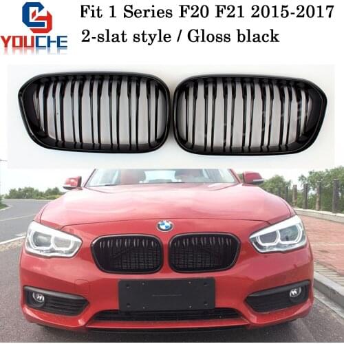 F20 Replacement Grill Front Bumper Grille Mesh for BMW F20 F21 1 Series Hatchback 2015 + 118i 120i 125i 128i M140i