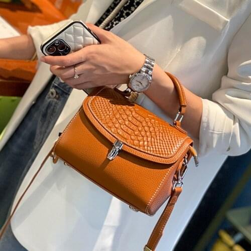 2021 New Bags Women Summer Small Shoulder Bag Ladies Crossbody Luxury Handbag Woman Designer Genuine Cow Leather Casual Tote