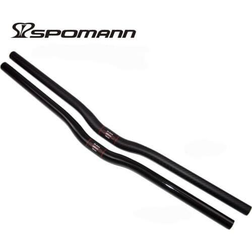 Carbon Handlebar Guidon Vtt Bicicletas Bmx Carbon Road Bike MTB Rise Handlebars Bicycle Accessories Parts 3K Diameter 25.4 mm