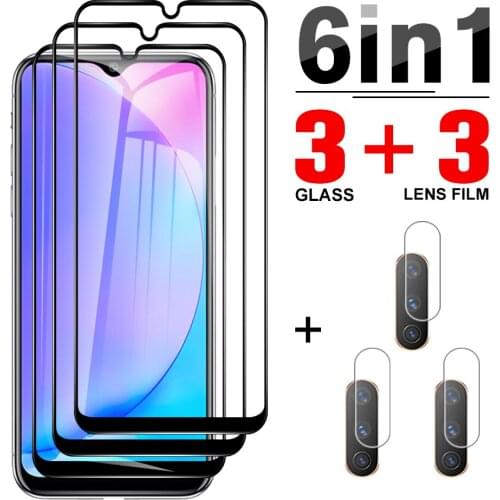 6-in-1 Protector Tempered Glass For Vivo S1 Pro Overseas Edition Screen Protector For Vivo Y11 2019 Y12 Y15 Y17 Phone Lens Film