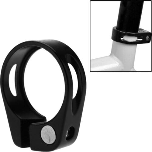 1PC 31.8mm Bike Bicycle Cycling Saddle Seat Post Clamp Release Seatpost Clamp Bicycle Parts-Black