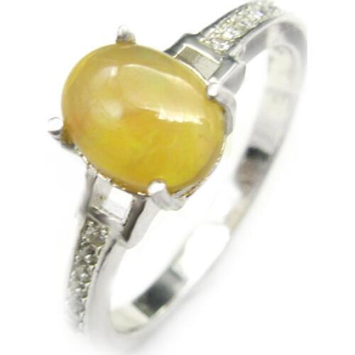 LANZYO 925 sterling silver Natural Opal Colourful Rings Women Fine jewelry classic party 2018 new wholesale j060801ago