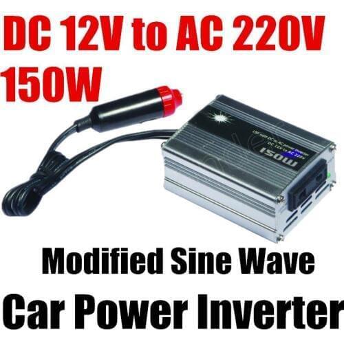 150W Portable Auto Vehicle Car Power voltage charger converter InverterAdapater Charger Converter Transformer DC 12V to AC 220V