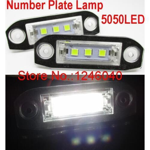 2Pcs Led License Number Plate Light For Volvo C30 06-10 S40 V50 04-12 S60 00-04 S80 98-13 V70 00-13 CX60 CX70 CX90