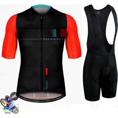 2021 Spain New Pro Bicycle Team Short Sleeve Maillot Ciclismo Mens Cycling Jersey Summer Breathable Cycling Clothing Sets