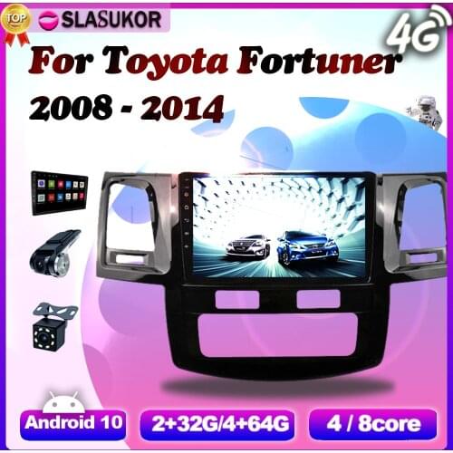 Android For Toyota Fortuner AN60 AN50 HILUX Revo Vigo 2008 2009 2010 2011 2012 2013 2014 Car Radio Navigation Player No 2din