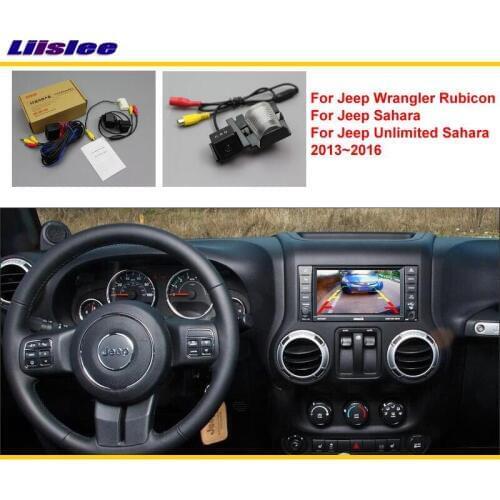 Car Rear View Reverse Camera For Jeep Wrangler Rubico / Sahara 2013 2014 2015 2016 2017 Original Screen Compatible Back Up CAM