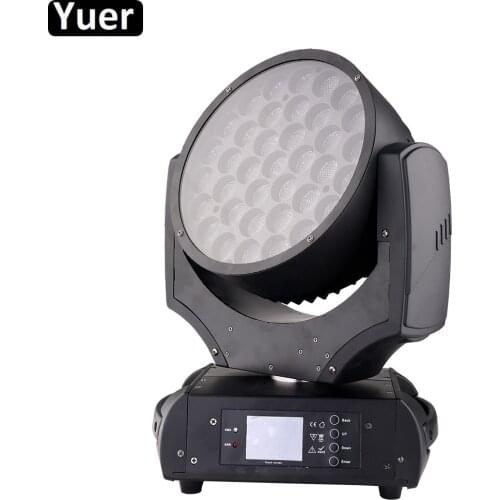Fast Shipping LED Wash Zoom Moving Head Light 37x15W RGBW 4IN1 LED Music Light DMX 37 Channels Good for DJ Disco KTV Party Bar
