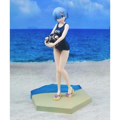 Anime Re : Life in a Different World From Zero Rem Ram Swinmming Suit Action Figure Model Toys