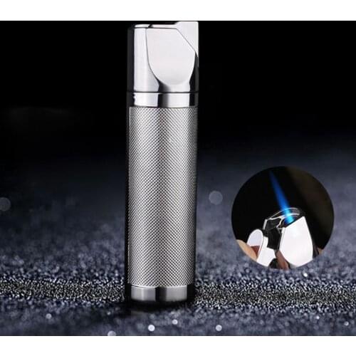 Metal Torch Turbo Lighter Butane Refillable Gas Jet Strip Windproof Cigar Cigarette Pipe Lighter 1300 C Portable Gadgets For Men