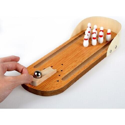 Games toys for children toy student gift toy Mini Desktop Bowling Game Toy Wooden Parent-child Games, Toys For Children Unisex