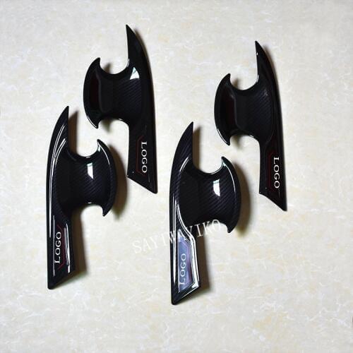 Carbon fiber outside the door bowl with the door handle Cover Car accessories For Honda Civic 10th 2016 2017 car styling