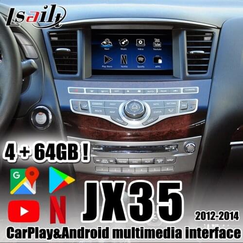 Android 9.0 Car GPS Navigation LVDS Video Interface for Infiniti FX 35 FX37 FX50 support auto play&Android auto by Lsailt