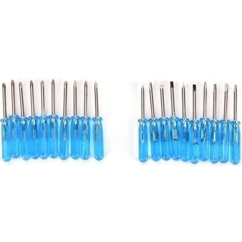 10pcs 4.6cm Phillips Slotted Cross Head Mini Screwdriver For Phone Mobile Phone Laptop Repair Open Tools 2mm